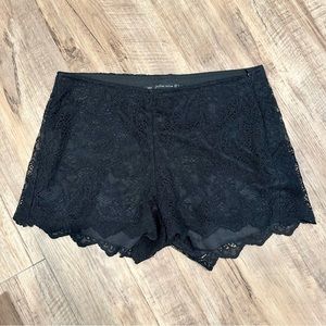 Small Black Lace Shorts